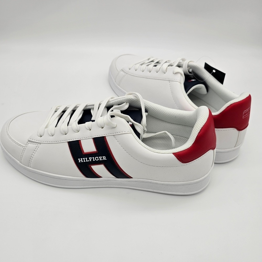 Tommy Hilfiger Men Sneaker Jolix Lace Up Memory Foam Fashion White US 10, EU 43